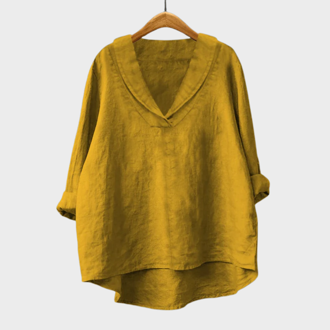 Elowen | Relaxed V Neck Blouse