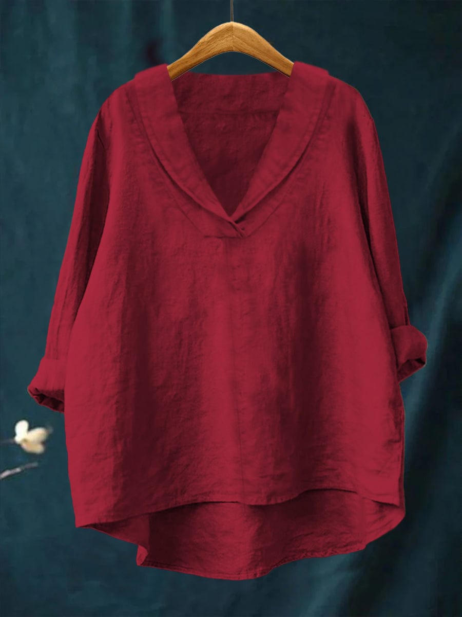 Elowen | Relaxed V Neck Blouse