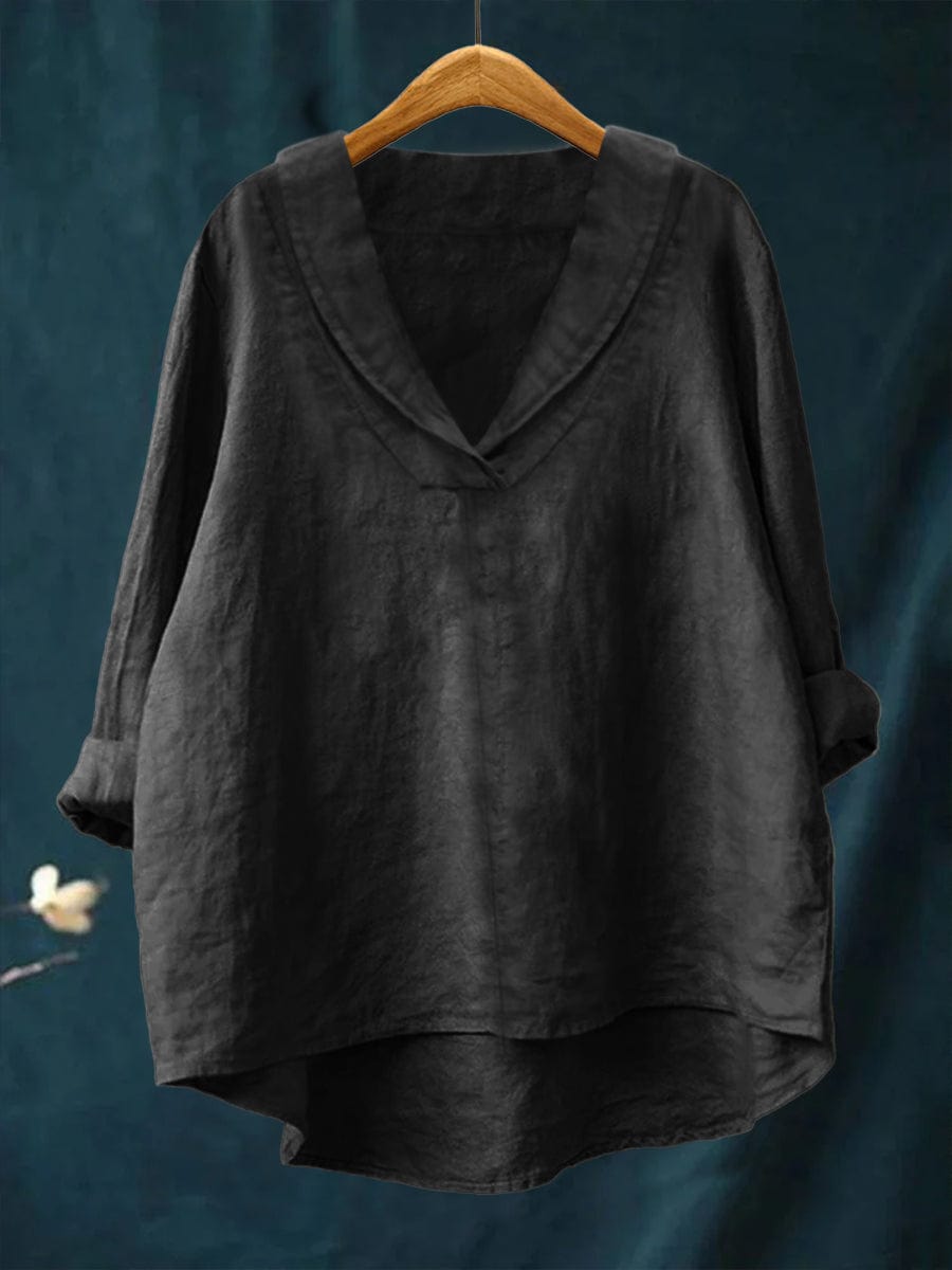 Elowen | Relaxed V Neck Blouse