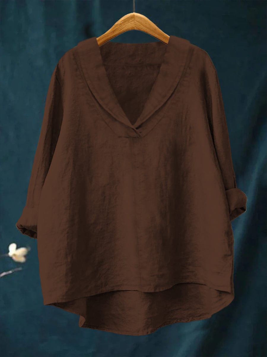 Elowen | Relaxed V Neck Blouse