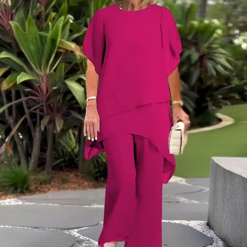Rosa | Elegante Conjunto de Dos Piezas