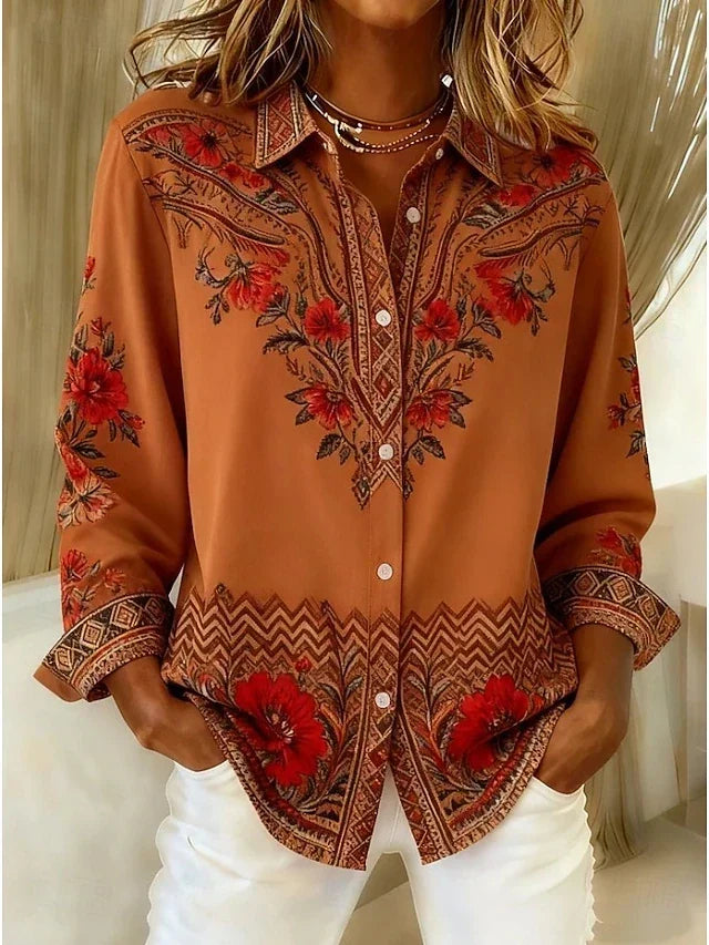 Avery | Floral Long Sleeve Blouse